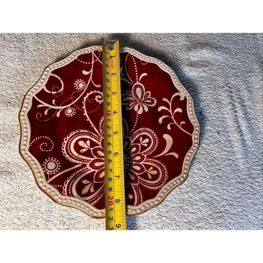 SET OF 2 PIER 1 IMPORTS MARIBETH SALAD PLATE FLORAL Retired